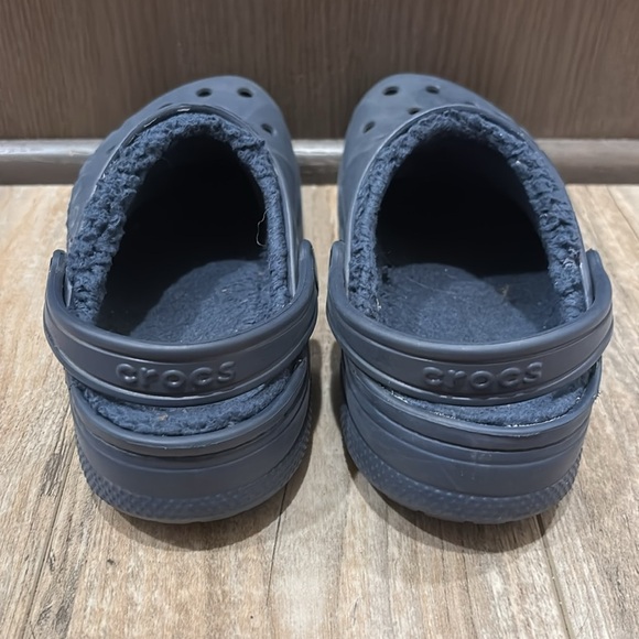 Crocs Baya Lined‎ Navy Blue Comfort Clogs Shoes Size 3 Youth - Picture 4 of 6